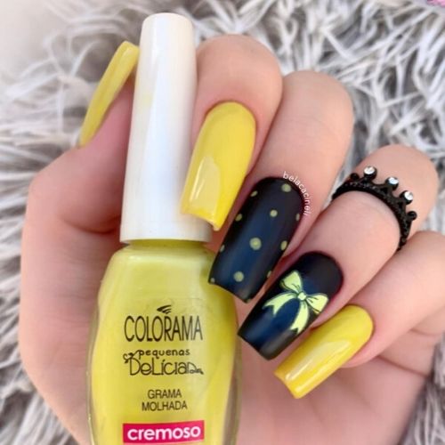 esmalte amarelo