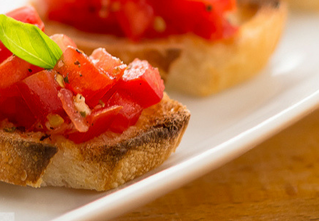 receita de aperitivo bruschetta