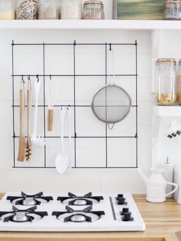 decoração criativa armação de cozinha