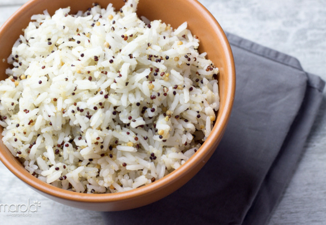 receita de arroz com quinoa negra