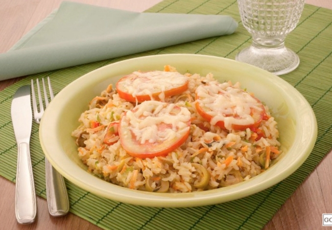 receita de arroz de forno facil vegetariano