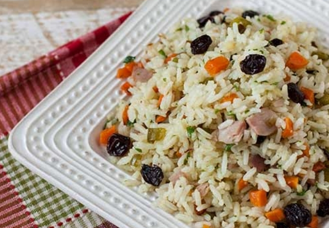 receita arroz de natal grega 