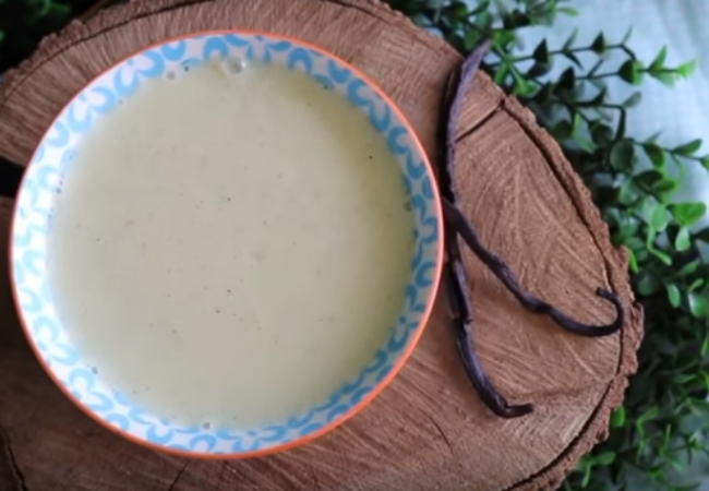 arroz doce de baunilha