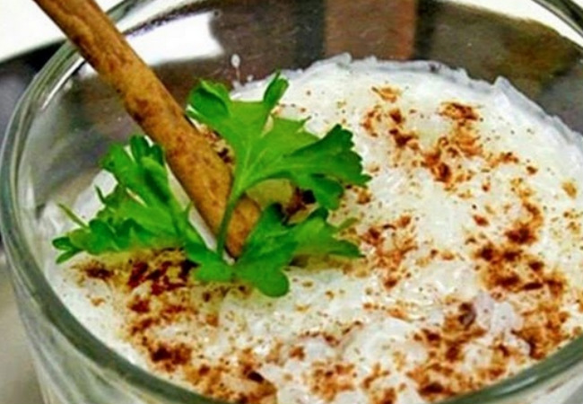 arroz doce com couve flor