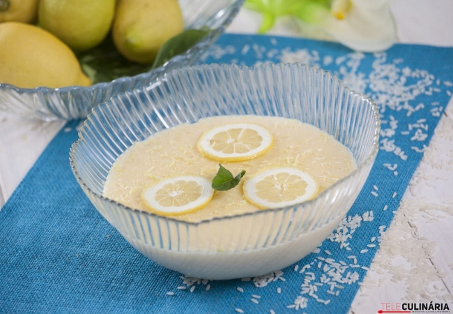 arroz doce de limão