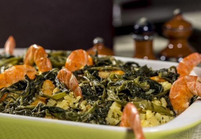 arroz paraense com coentros