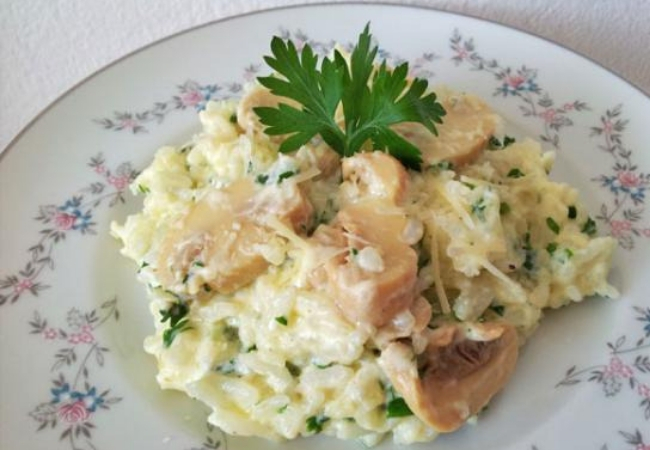 arroz à piamontese com milho