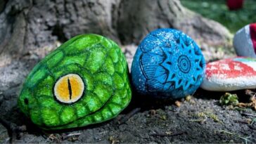 artesanato com pedras de rio