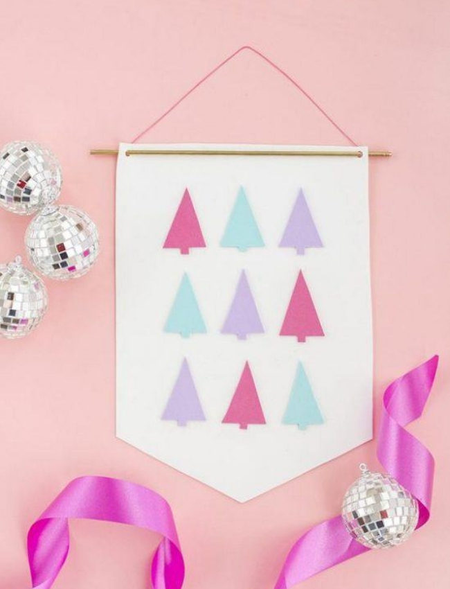 fazer artesanato de natal tecido bolas