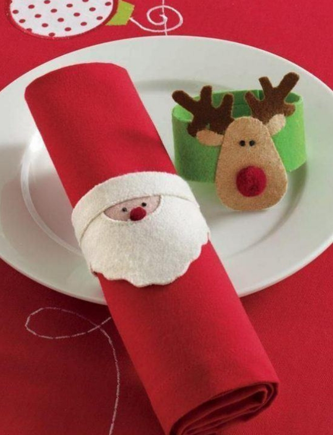 fazer artesanato de natal feltro suportes