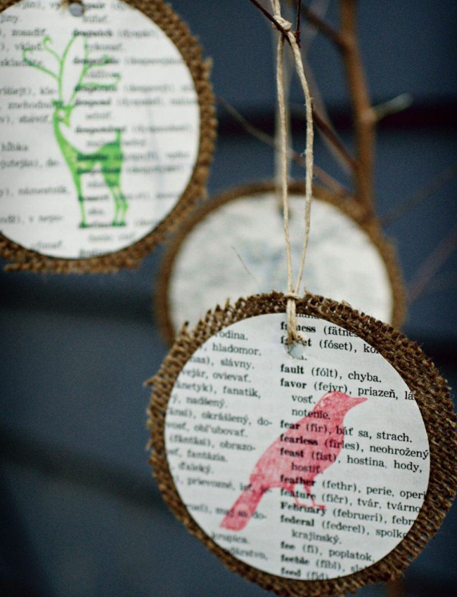 fazer artesanato de natal reciclado papel