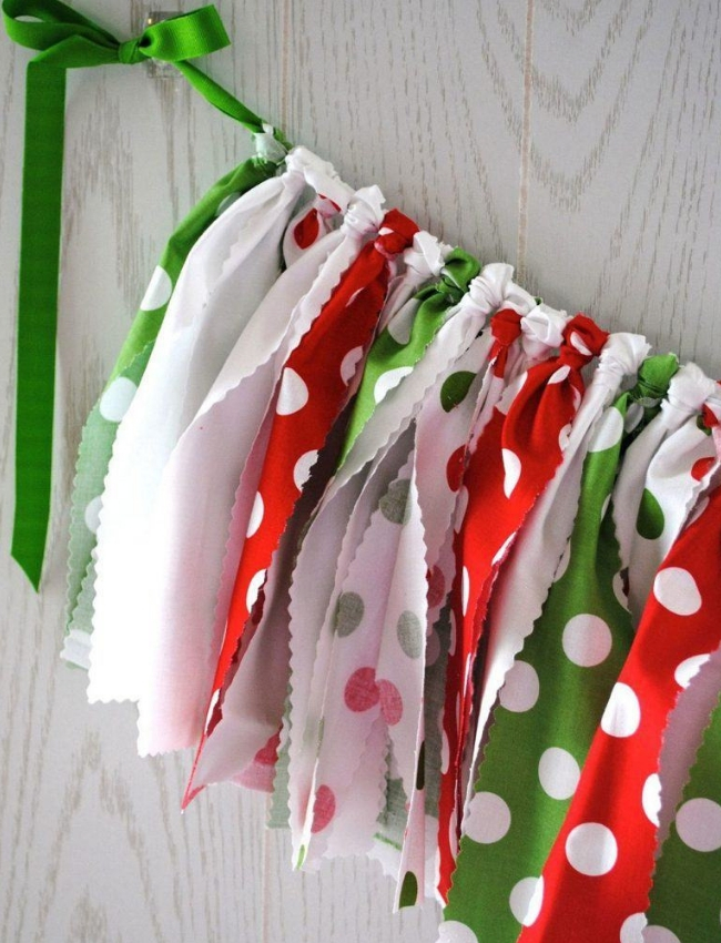 fazer artesanato de natal tecido cordão