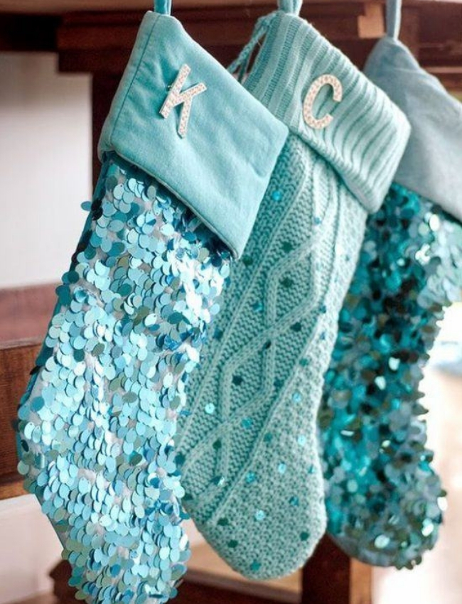 fazer artesanato de natal tecido meias
