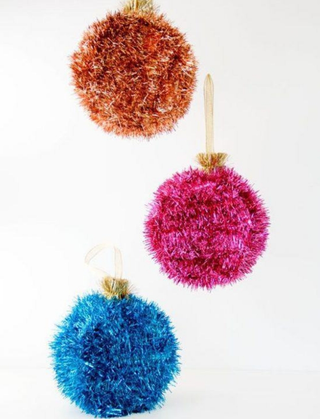 fazer artesanato de natal tecido peludo