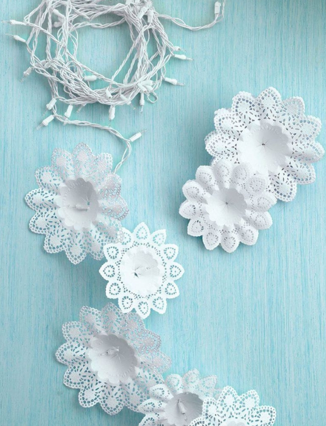 fazer artesanato de natal tecido renda