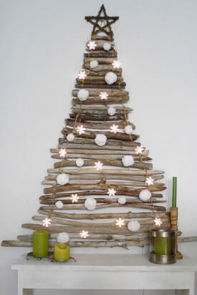20 Ideias de árvore de Natal artesanal