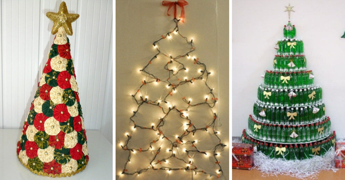 20 Ideias de árvore de Natal artesanal