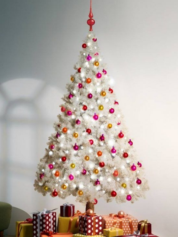 25 Ideias de árvore de Natal branca para decorar a casa