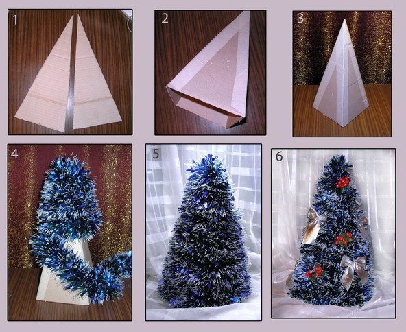 10 Ideias de árvore de Natal de papelão