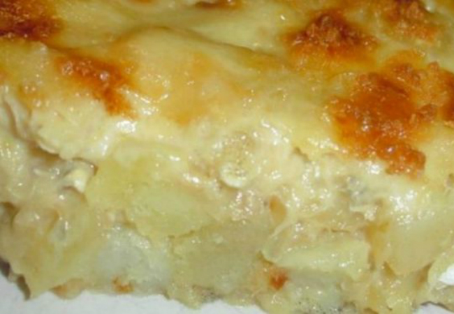 bacalhau com natas e couve-flor