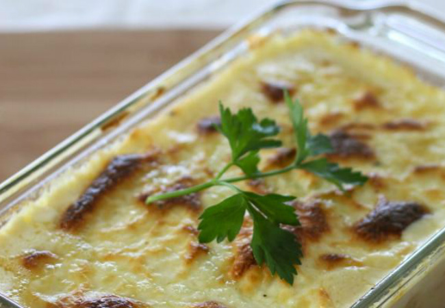 bacalhau com natas light