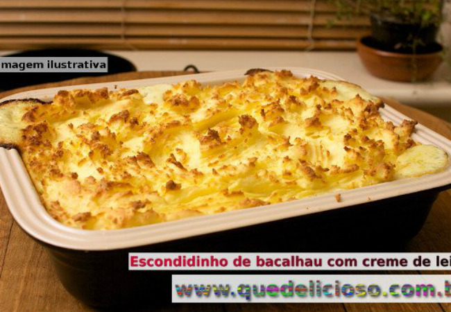 bacalhau no forno escondidinho