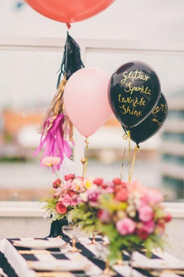 balões arranjos para decorar festa gás hélio caseiro
