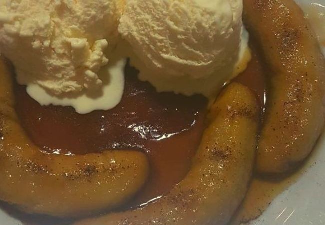 banana flambada com whisky