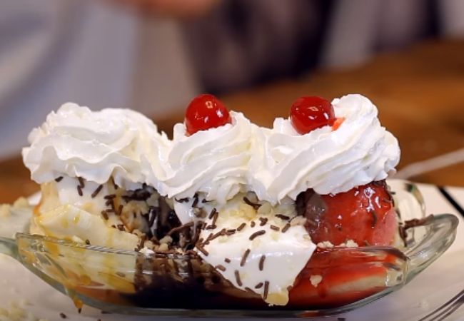 banana com marshmallow