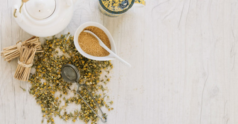 banho de assento de camomila