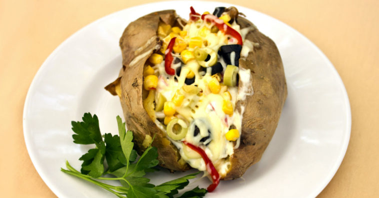 batata assada recheada