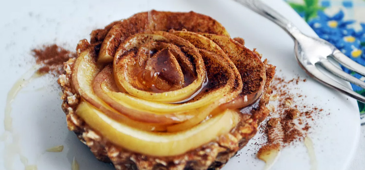 benefícios da canela receita tortinha funcional de pêssego