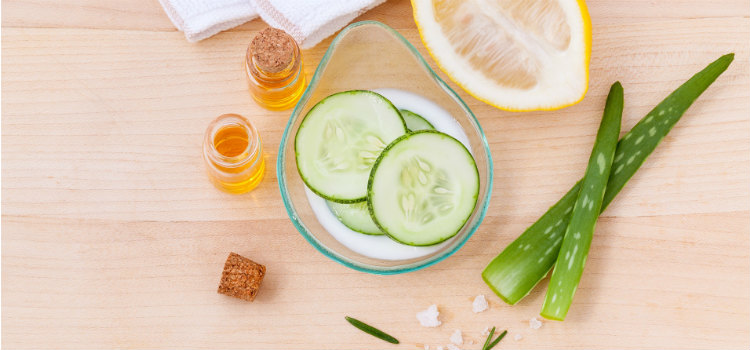 benefícios do pepino para a pele