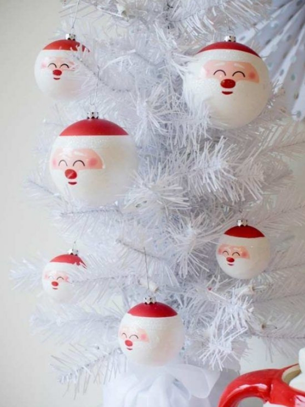 modelo bolas de natal decoradas noel
