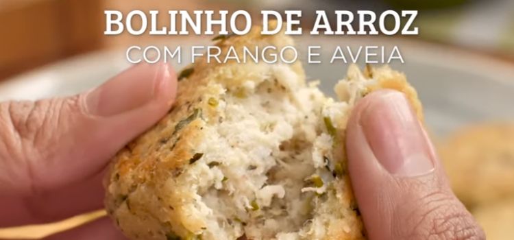 bolinho de arroz com frango e batata