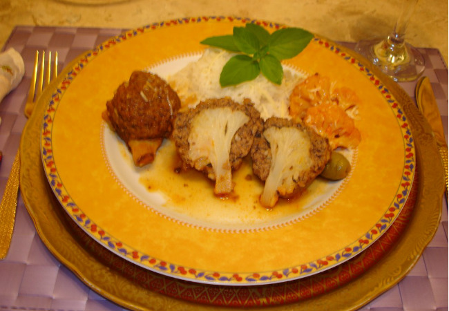 bolinho de couve-flor