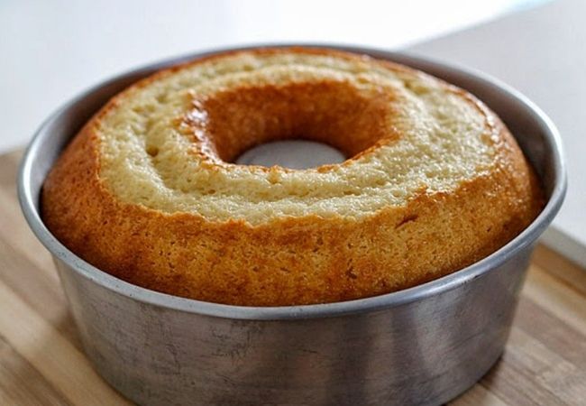 bolo de nada com baunilha