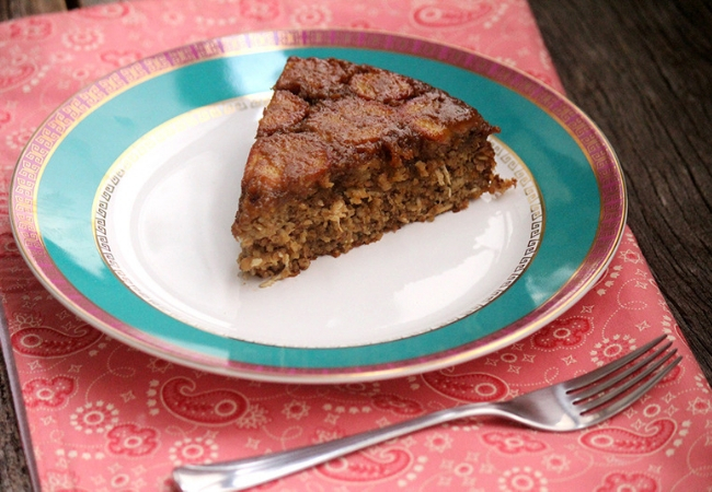 bolo de aveia e coco