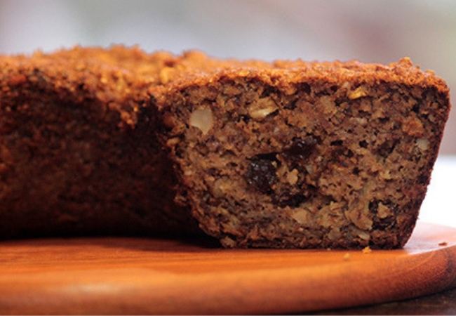 bolo de aveia e maçã