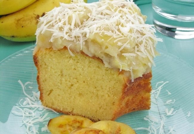 bolo de banana gelado