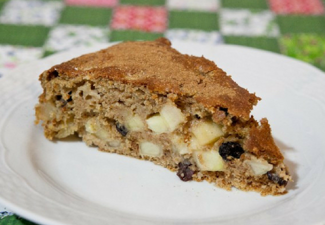 receita de bolo de banana fit com maçã