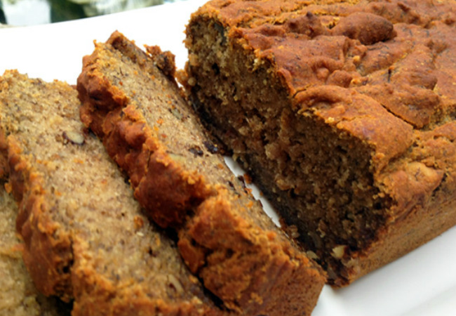 bolo de banana sem farinha com farinha de amendoas