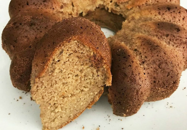 bolo de banana sem farinha de microondas