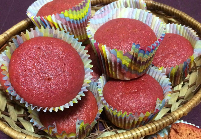 bolo de beterraba cupcake sem glúten