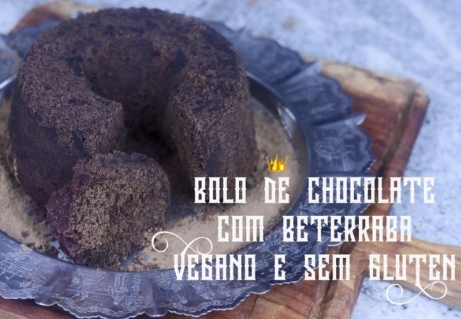 bolo de beterraba sem glúten e chocolate