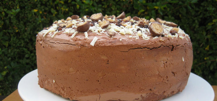 bolo de café, chocolate e mascarpone