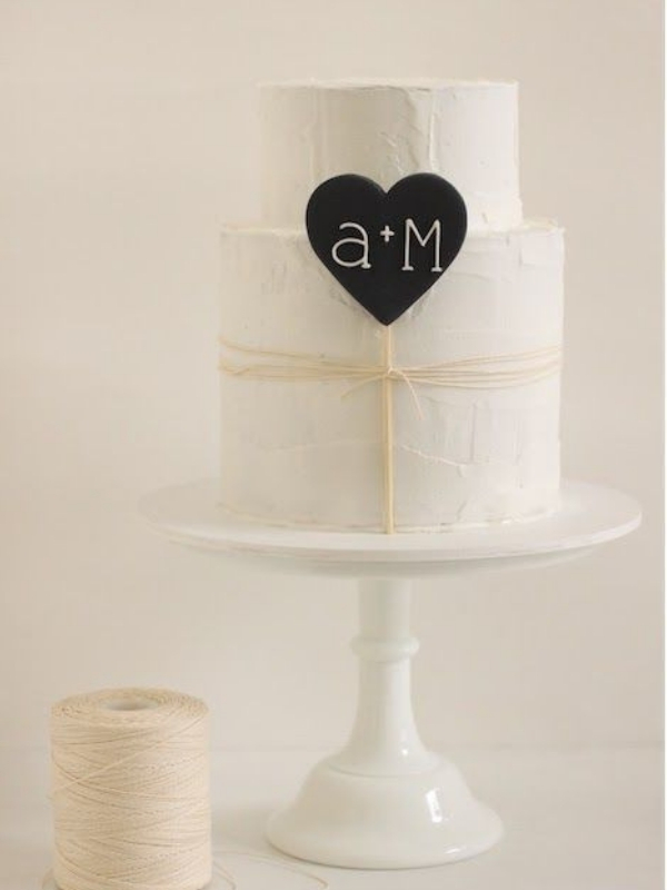 modelo de bolo de casamento simples minimalista