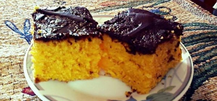 receita bolo de cenoura com cobertura de chocolate laranja