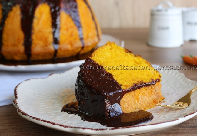 receita bolo de cenoura fofinho maisena