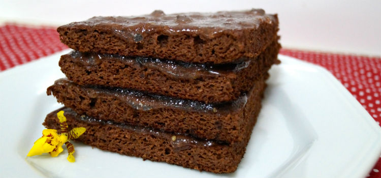 bolo de chocolate fit